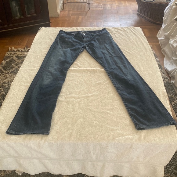 Hudson from Neiman’s Blue BethBaby Boot blue jeans w/ great fringe& back pockets - Picture 3 of 16